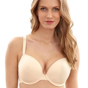 Panache Superbra "Porcelain" Nude Deep Plunge Bra - Sz 38E US/UK